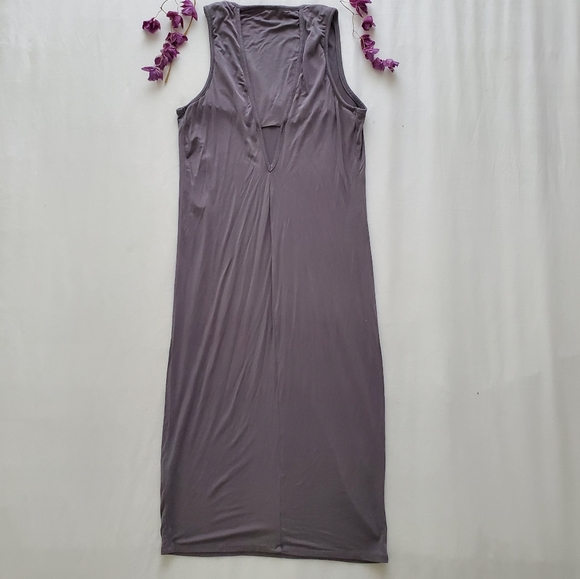 LUCKY BRAND soft maxi slip dress charcoal - Picture 7 of 11